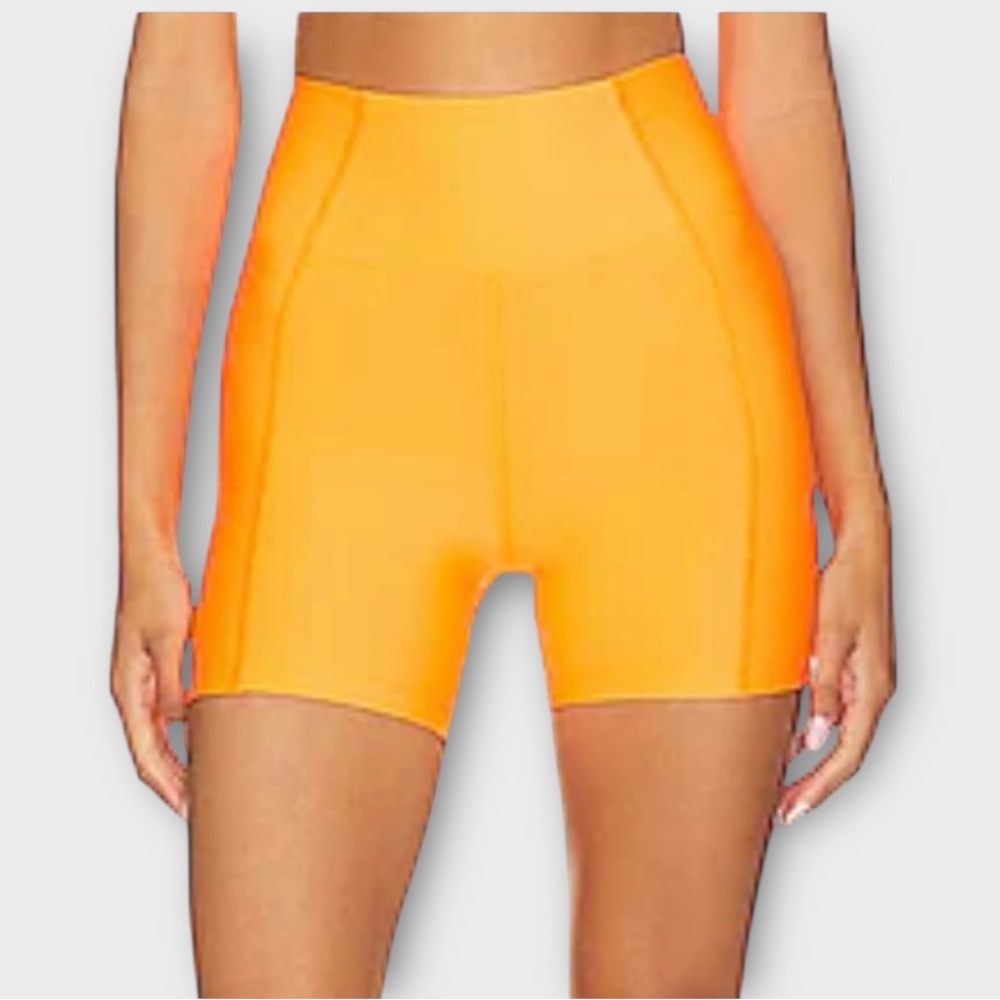 Year of Ours Orange Bike Shorts